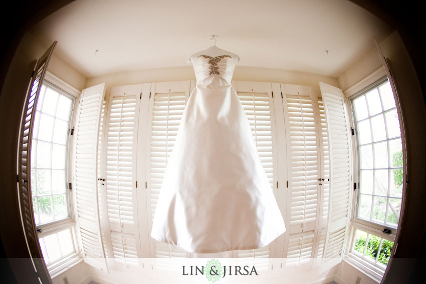 dress palos verdes country club wedding