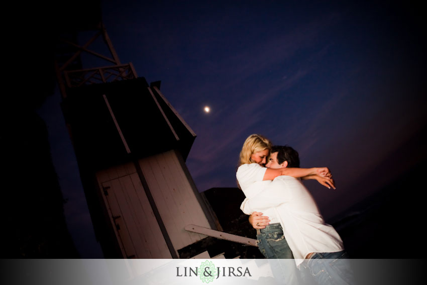laguna beach engagement sunset