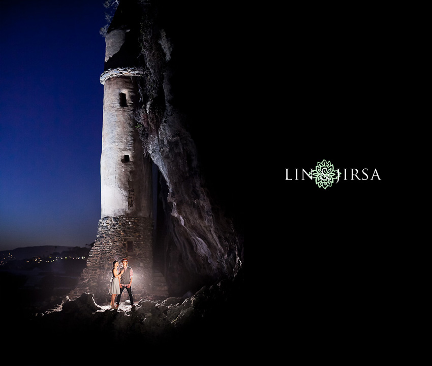 nighttime-laguna-beach-portrait-engagement