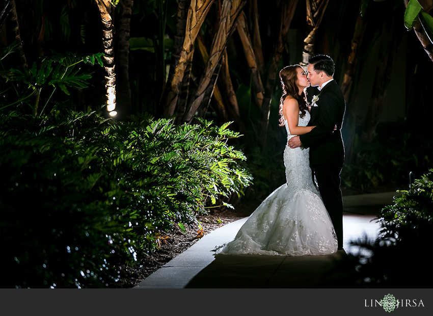 Nighttime wedding photography