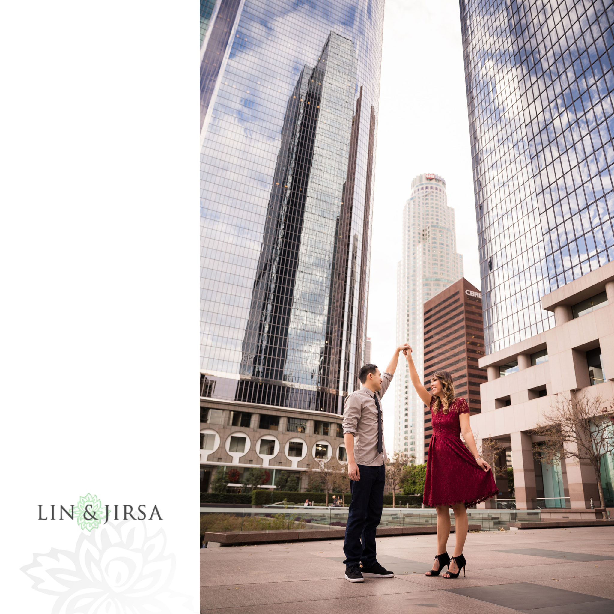 Downtown Los Angeles Engagement Amy & Alan