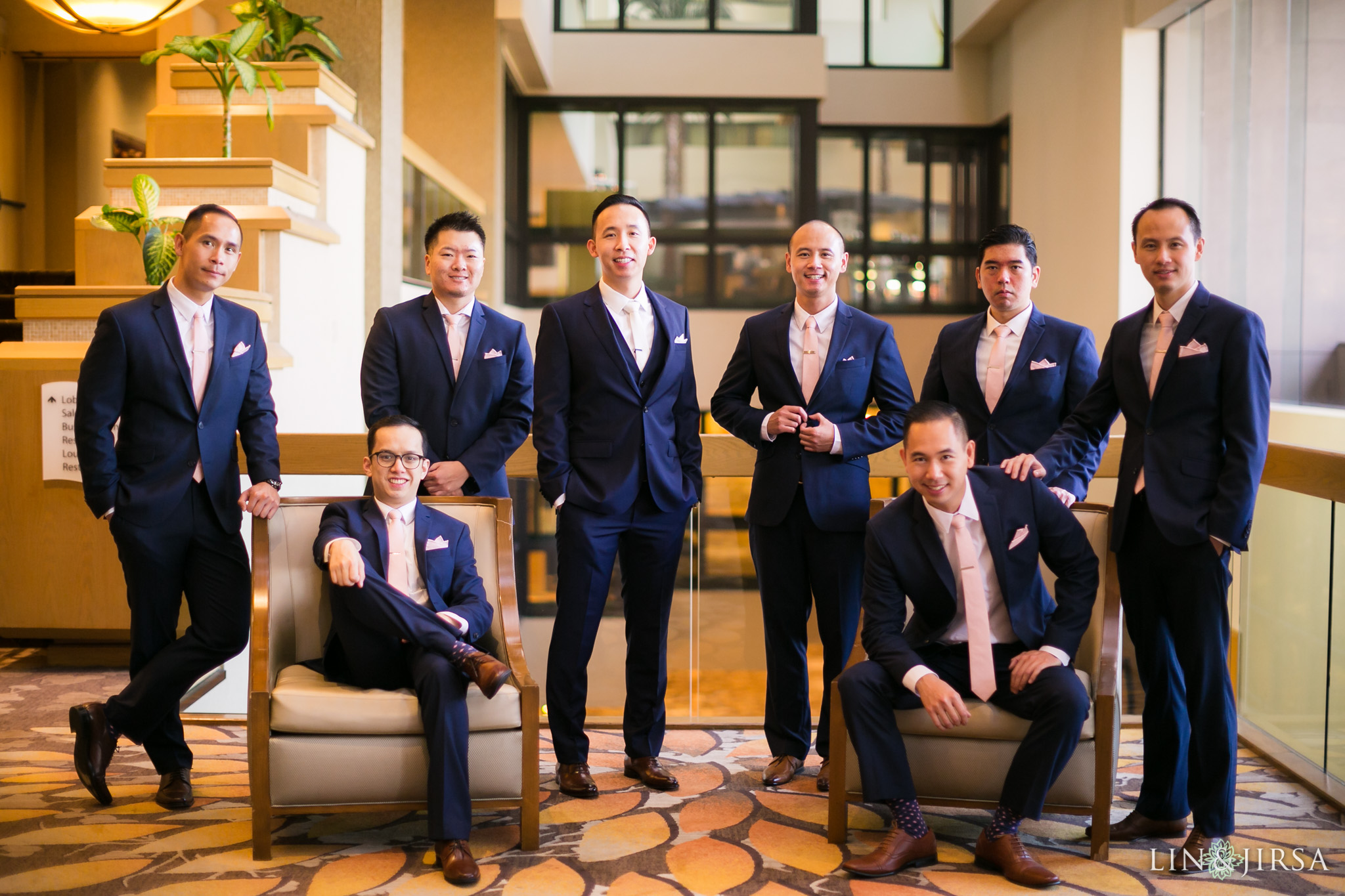 07 hilton costa mesa groomsmen wedding photography