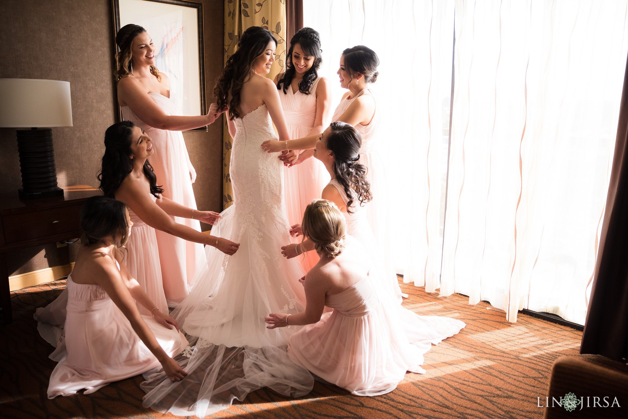 13 hilton costa mesa bridesmaids wedding photography