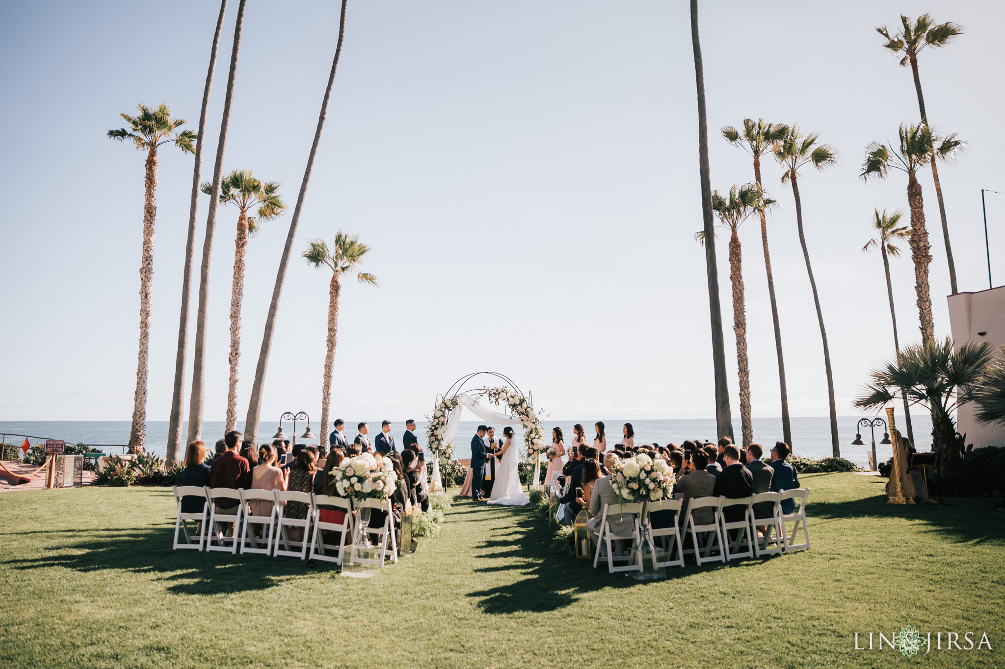 ole hanson beach club san clemente wedding ceremony photography