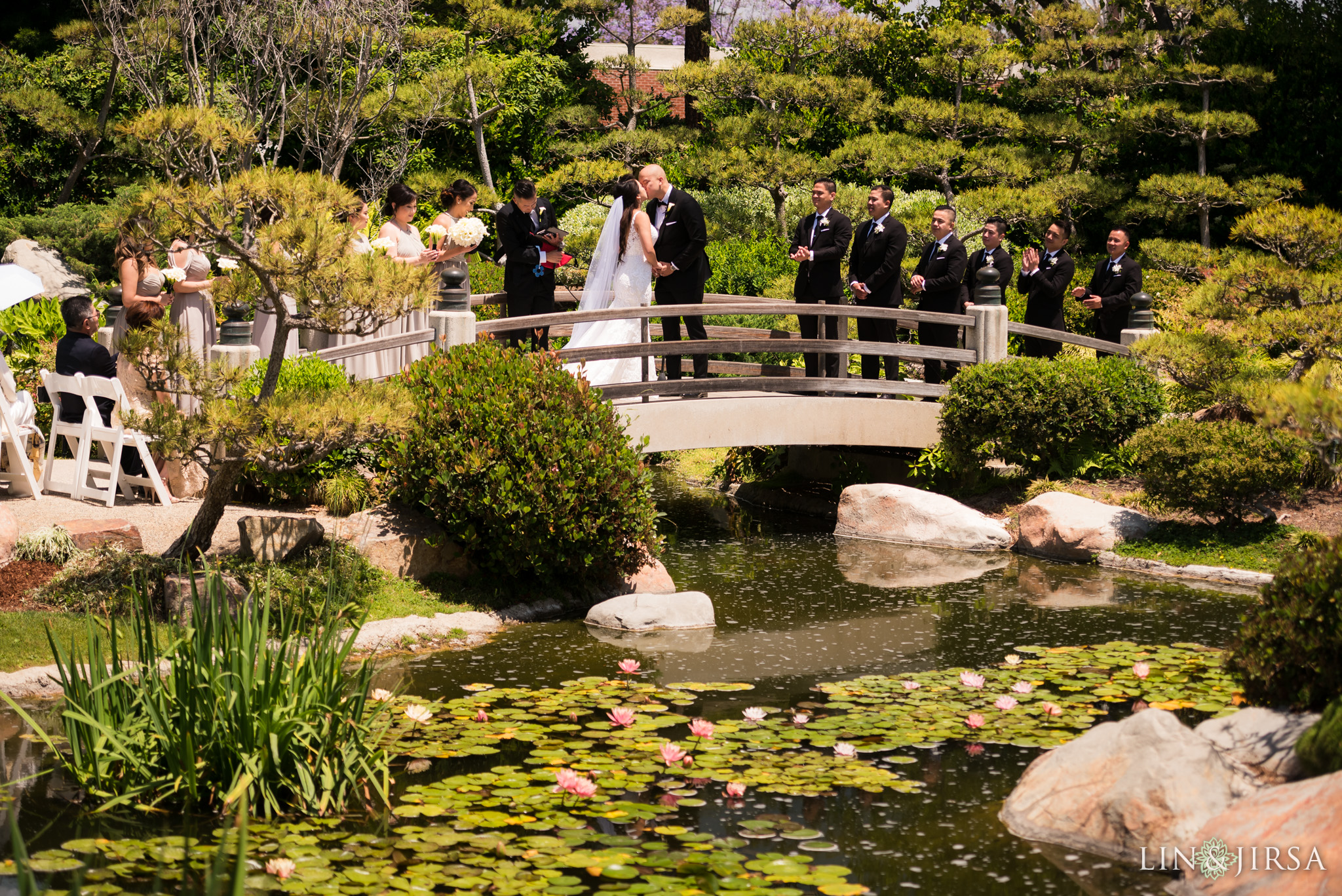 18 earl burns miller japanese gardens long beach wedding ceremony photography