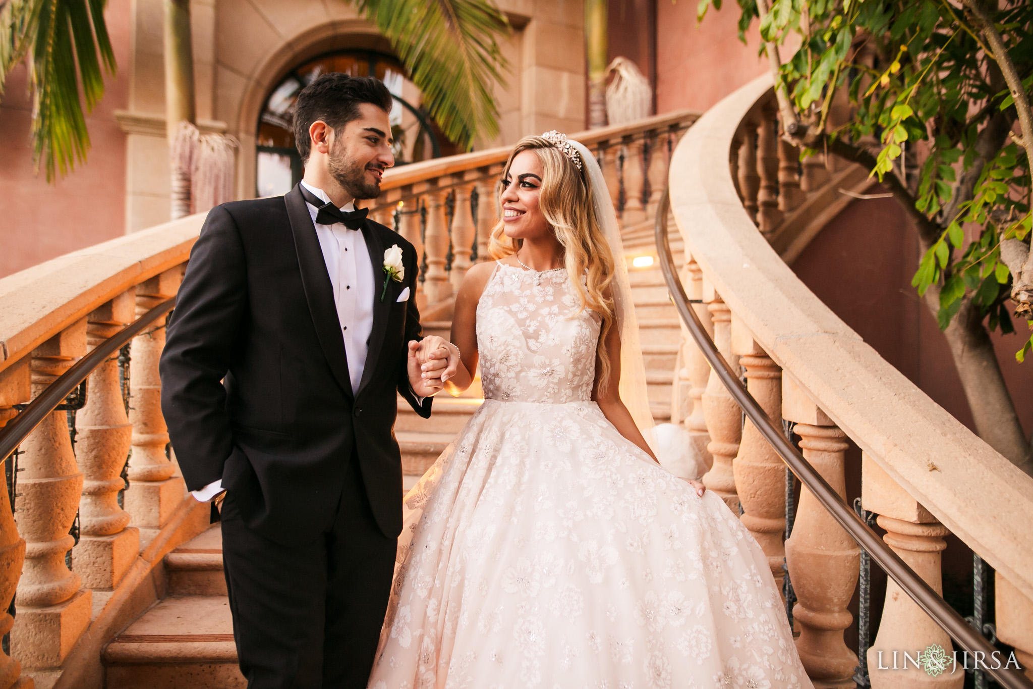 Bride and Groom at the Fairmont Grand Del Mar