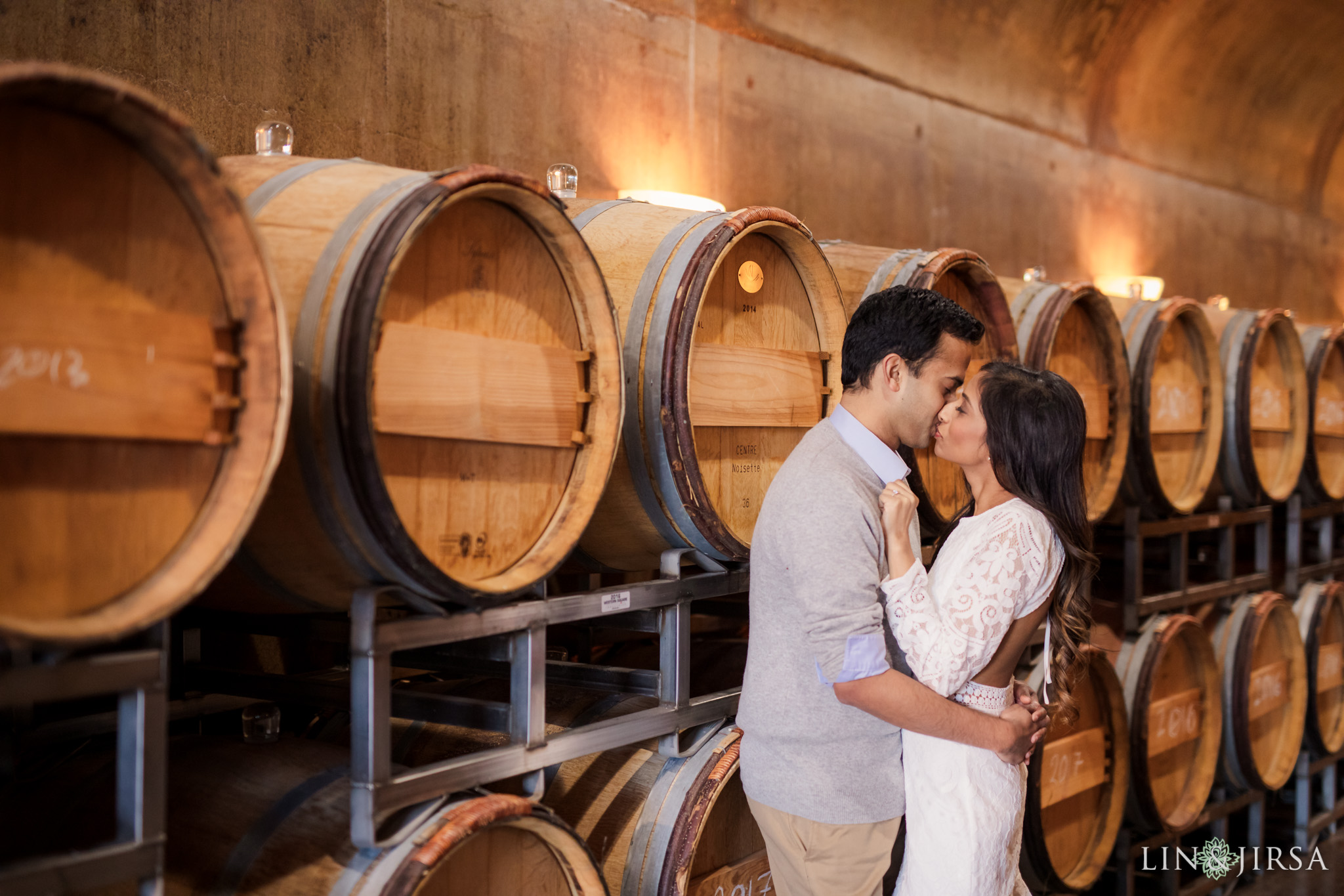 Newport Beach Vineyards and Winery Engagement Angela & Yohan