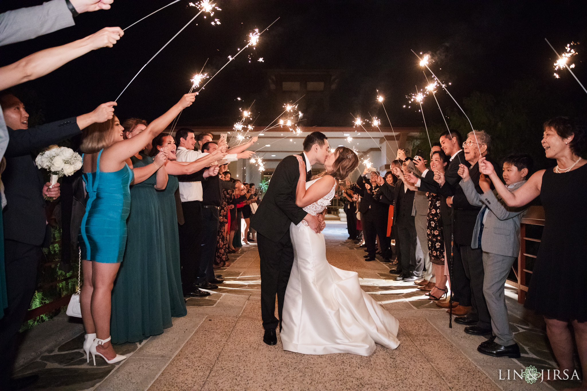 Coto de Caza Golf Club Wedding Photography Sparkler Night Shot