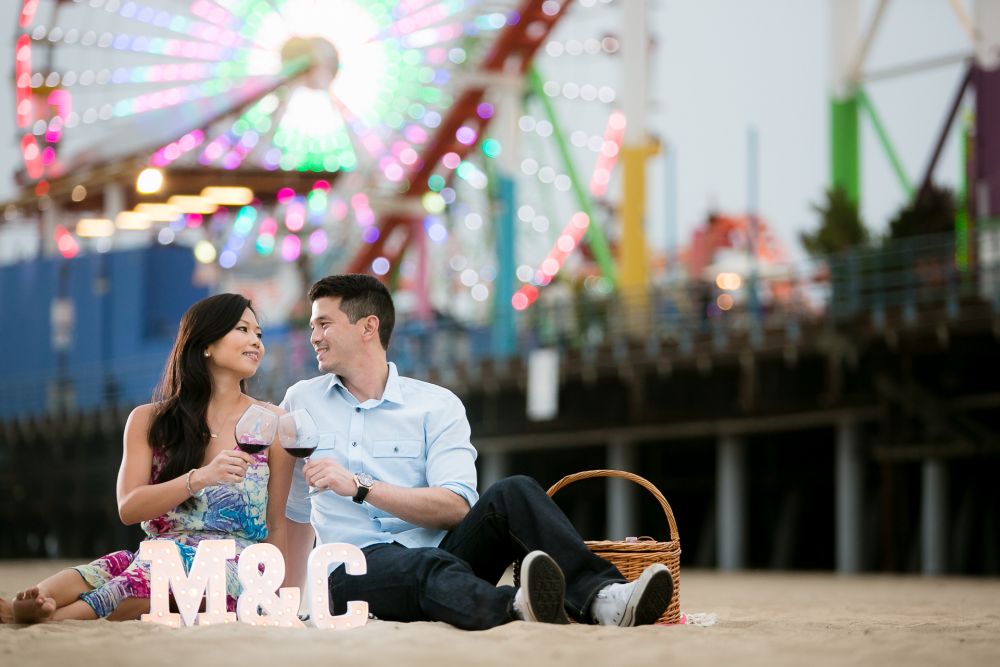 0083 MC Santa Monica Pier Engagement Photogrpahy