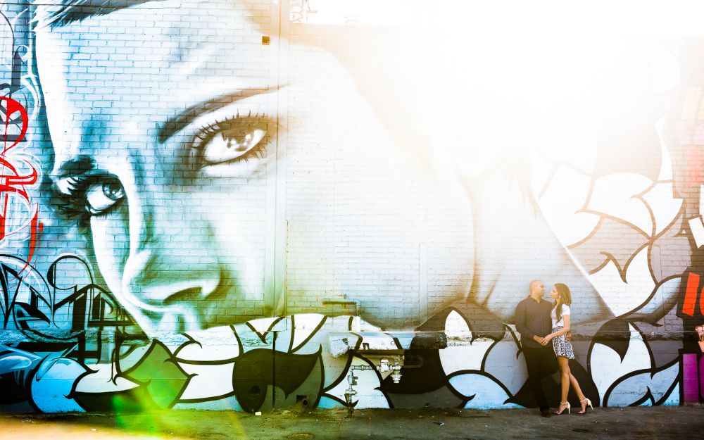 0010 NS Art District Downtown Los Angeles Engagement Photography