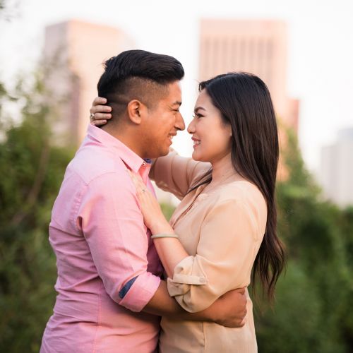 0023 AV Downtown LA Los Angeles County Engagement Photography