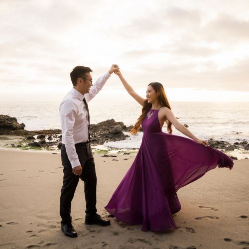 0060 NV Victoria Beach Orange County CA Engagement Photography