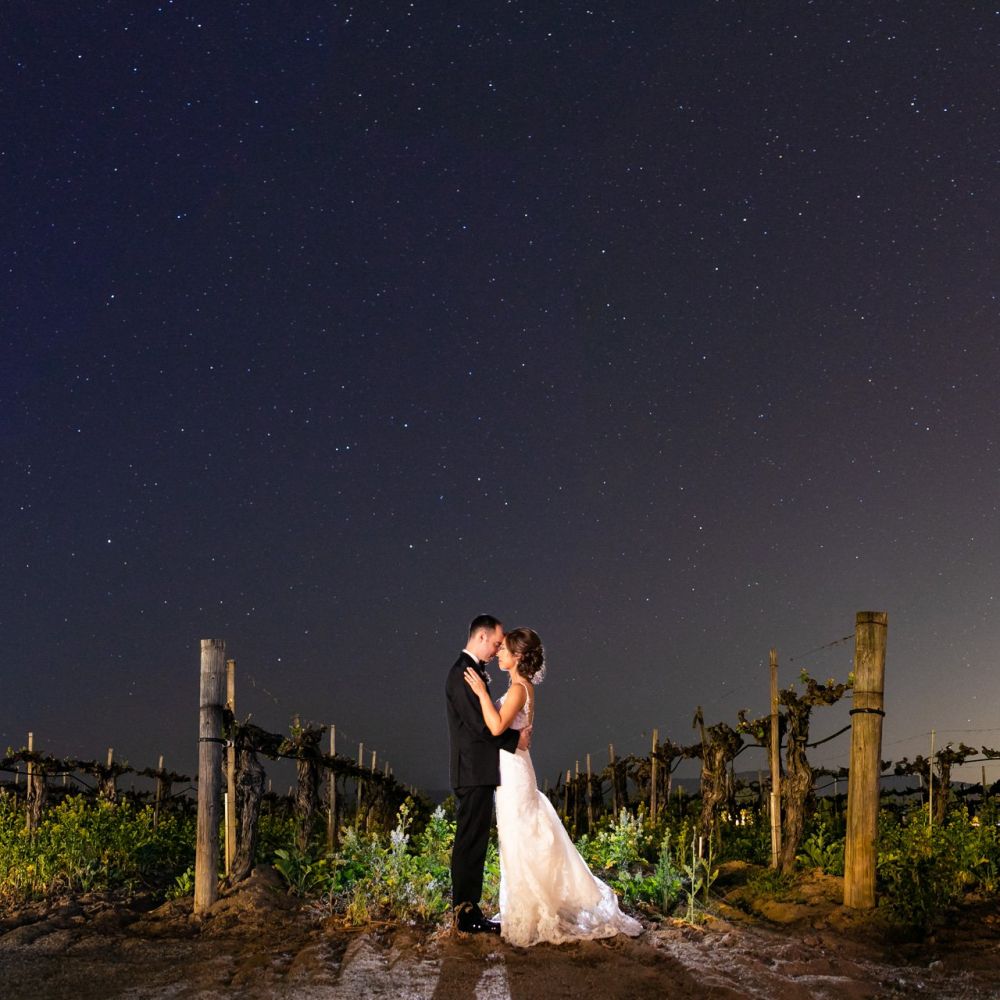 0 Ponte Winery Vineyard Garden Temecula Night Stars Wedding Photography