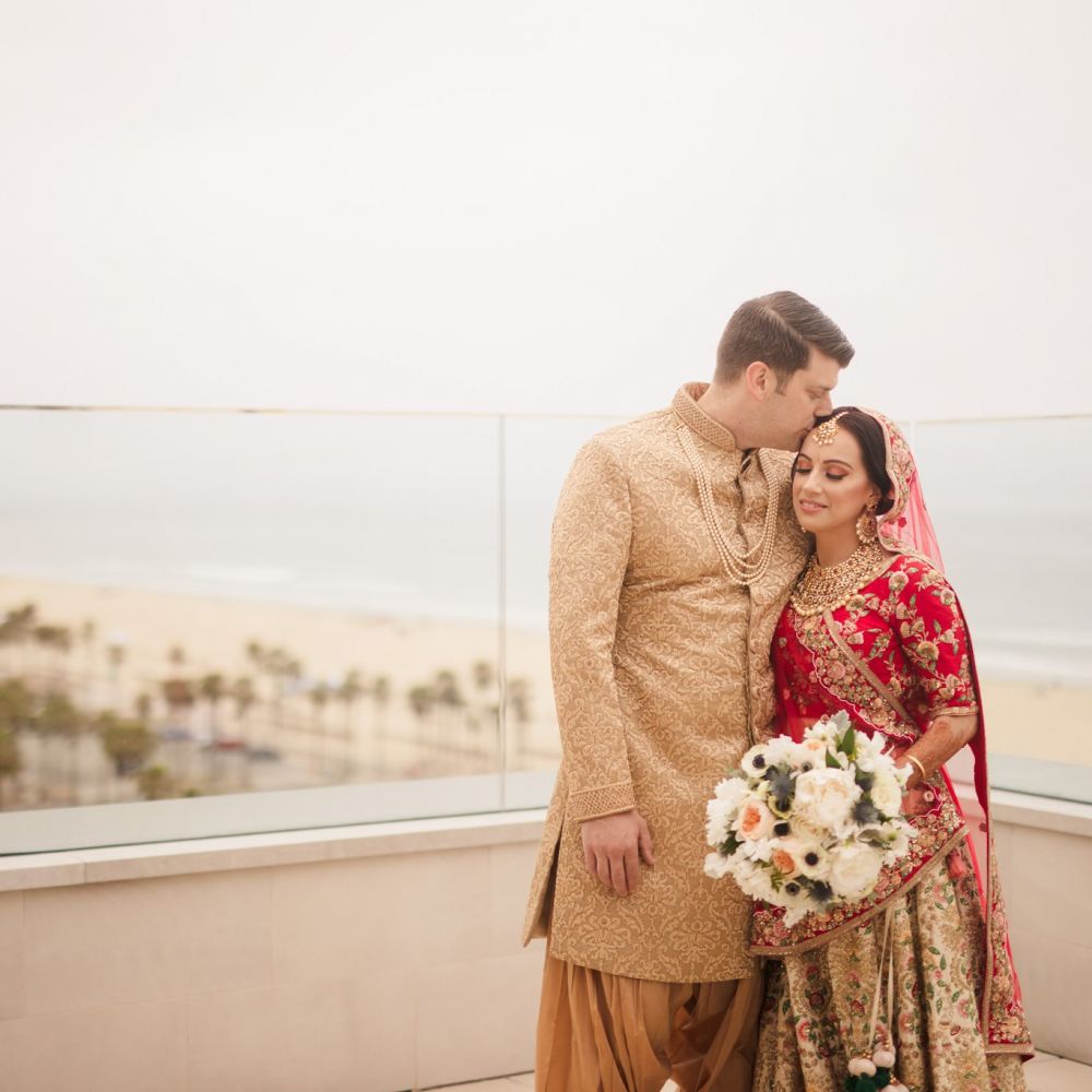 00 The Waterfront Beach Resort Orange County Indian Wedding Photography