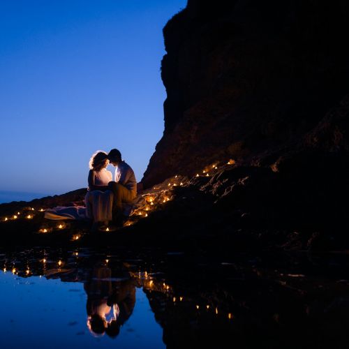 0 Romantic Orange County Candles Engagement Photography