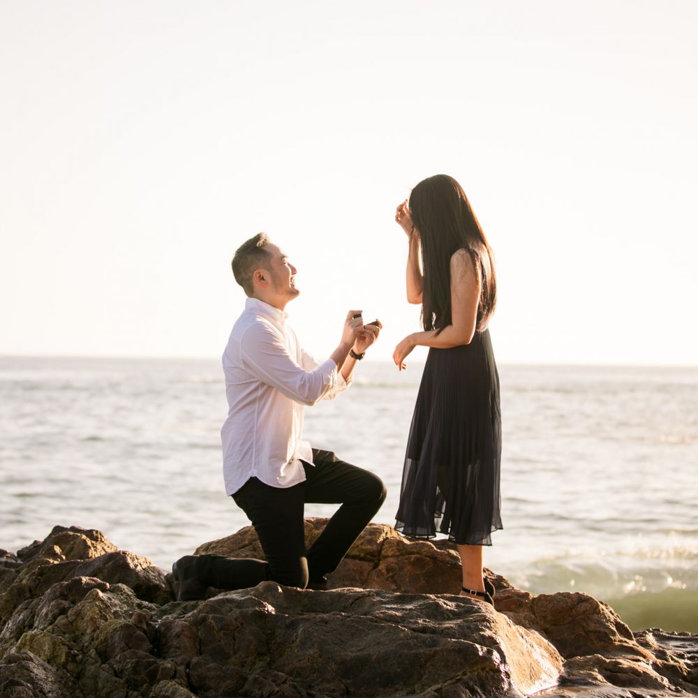 00 Heisler Beach Orange County Proposal Engagement Photography