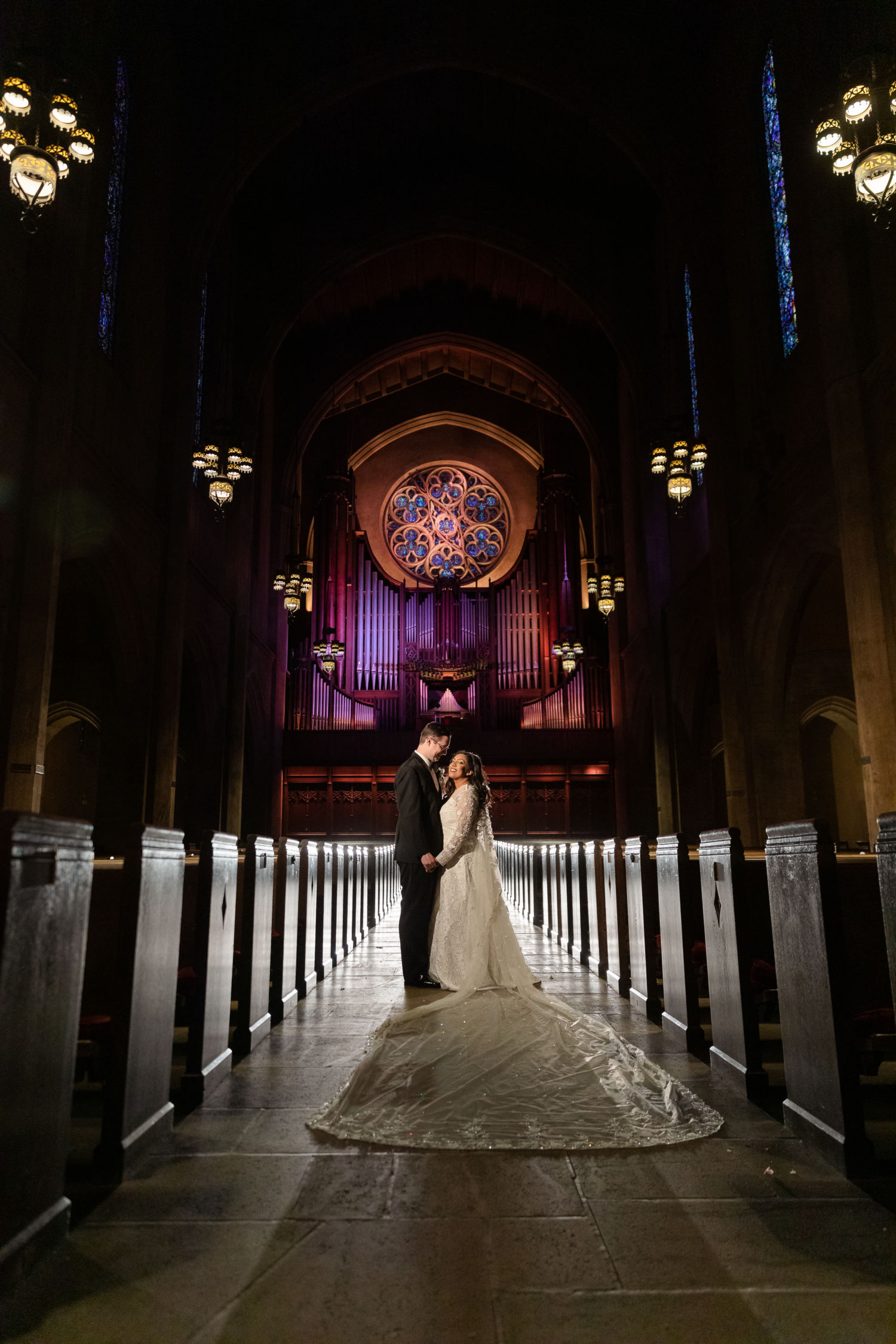 0371 PJ First Congressional Church Glendale Los Angeles County Wedding Photography