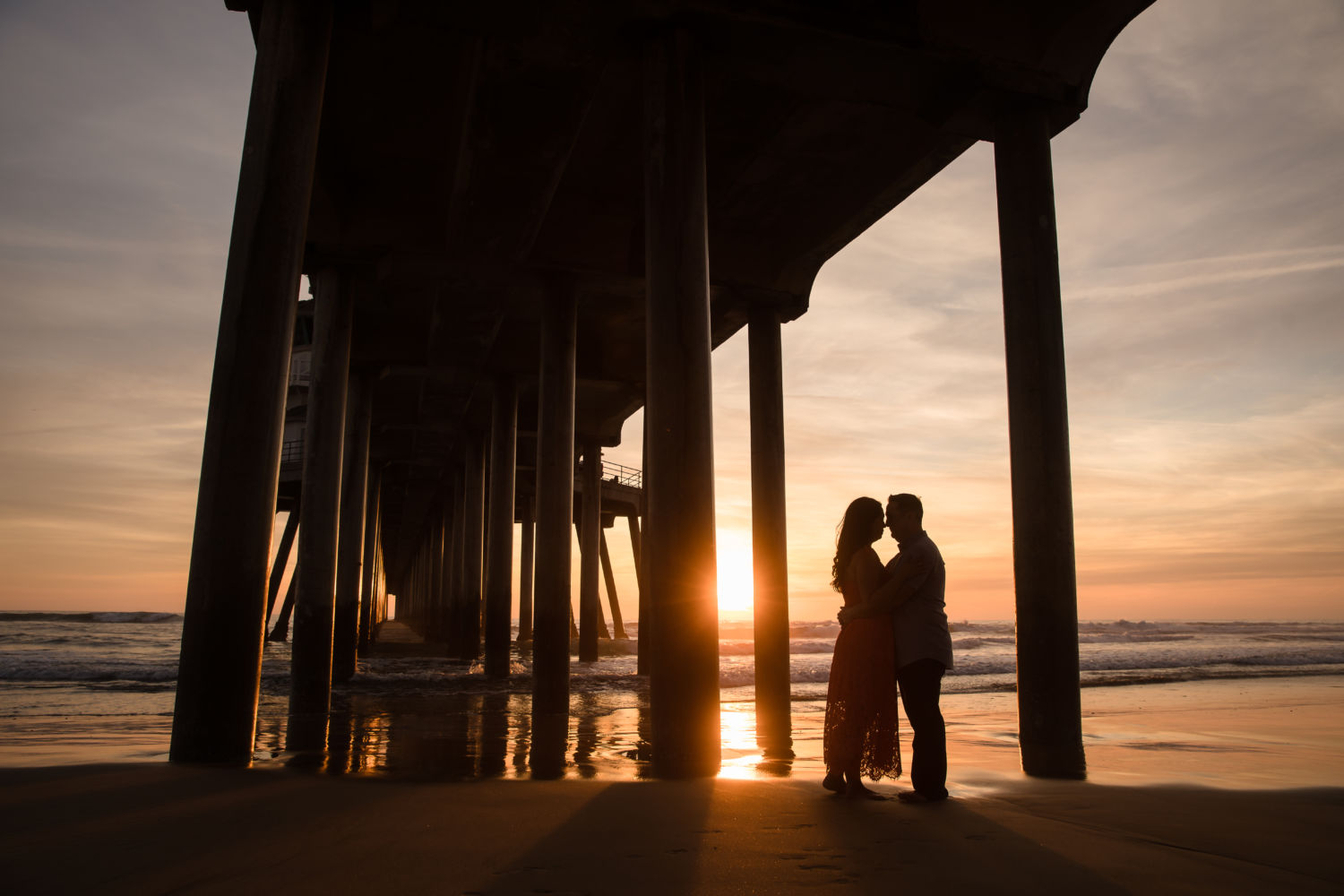 Huntington Beach Engagement Session Jenn and Darin