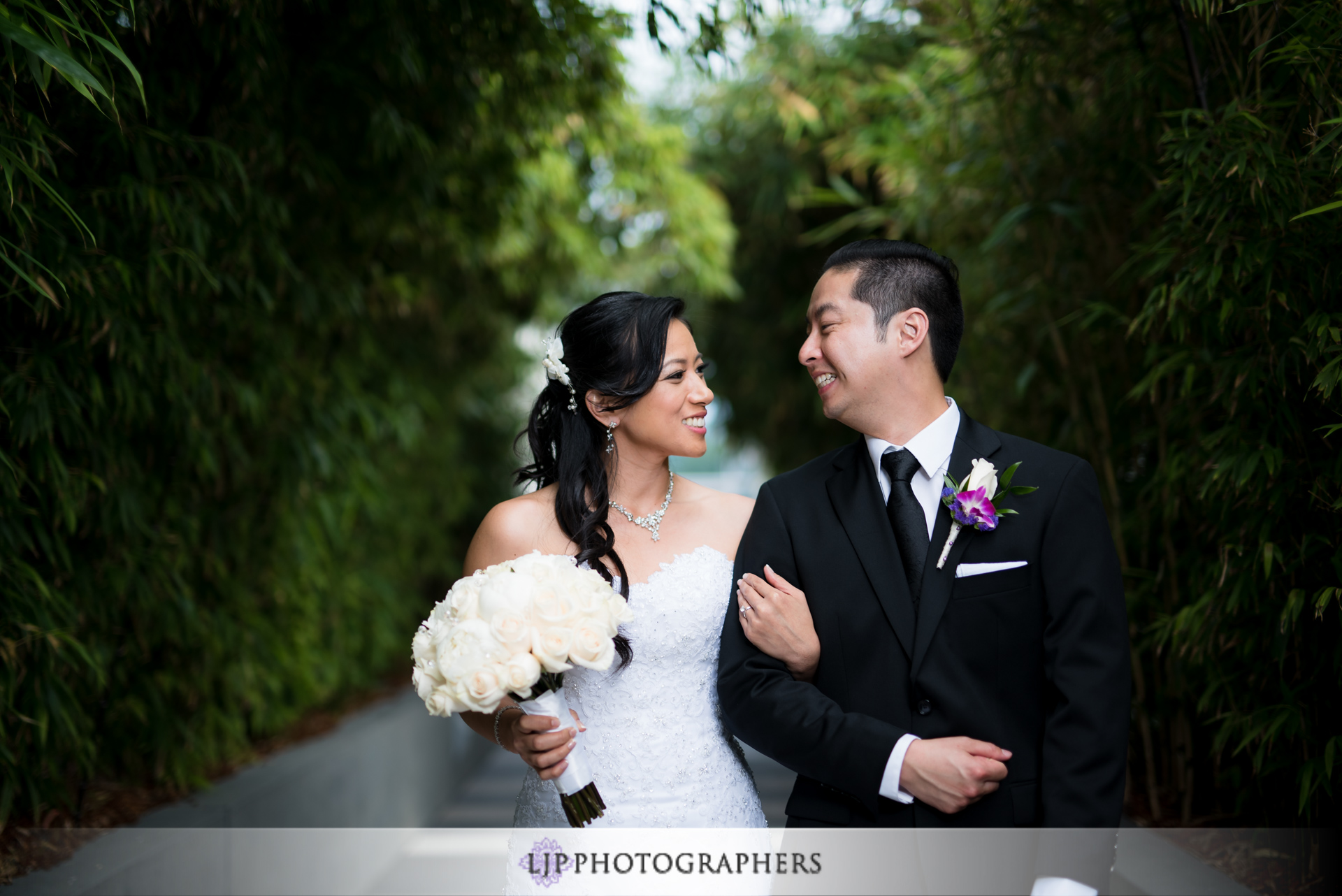 12-jw-marriott-los-angeles-wedding-photographer-first-look-wedding-party-couple-session-photos
