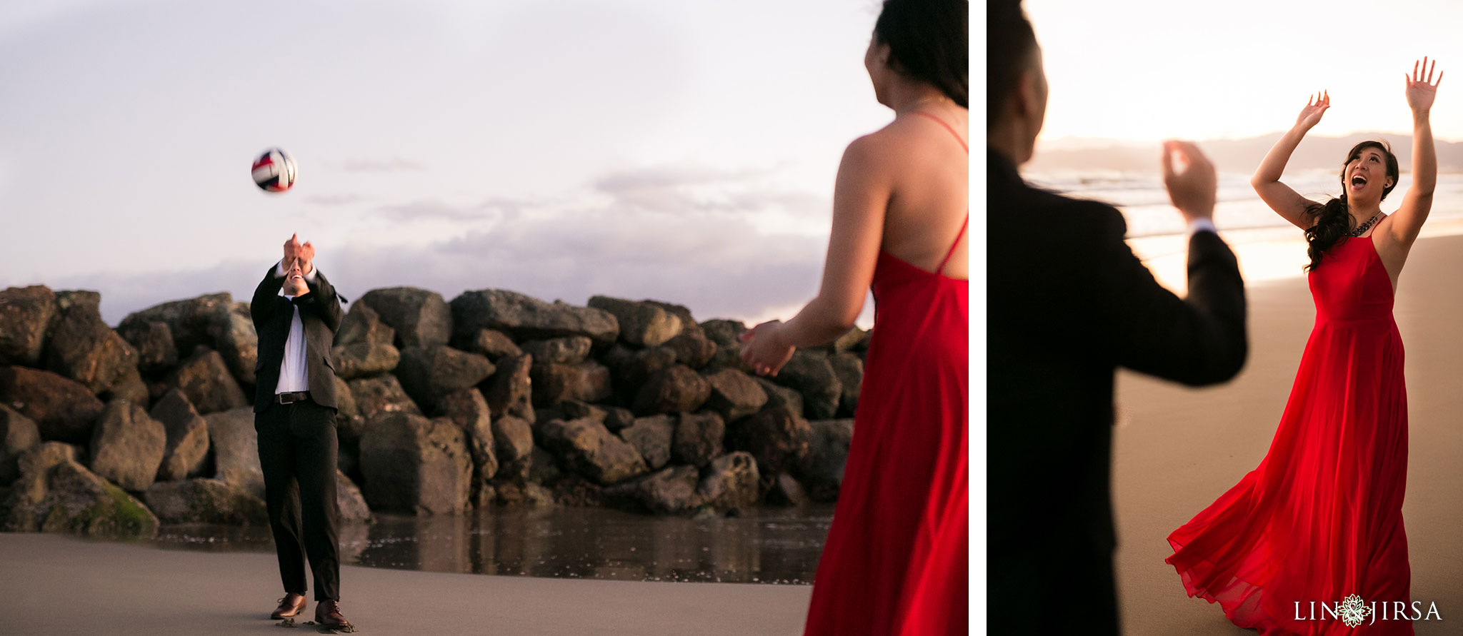 04 santa monica beach engagement photography