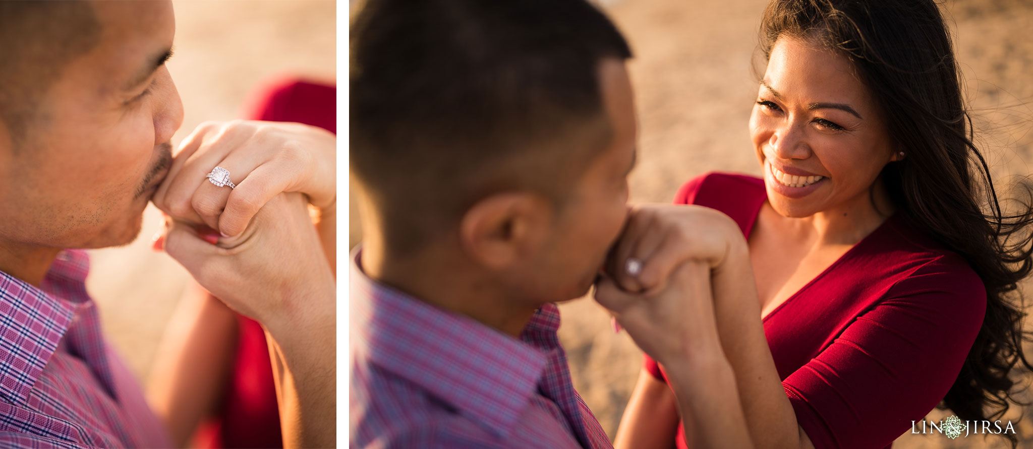 11 santa monica pier beach engagement photography