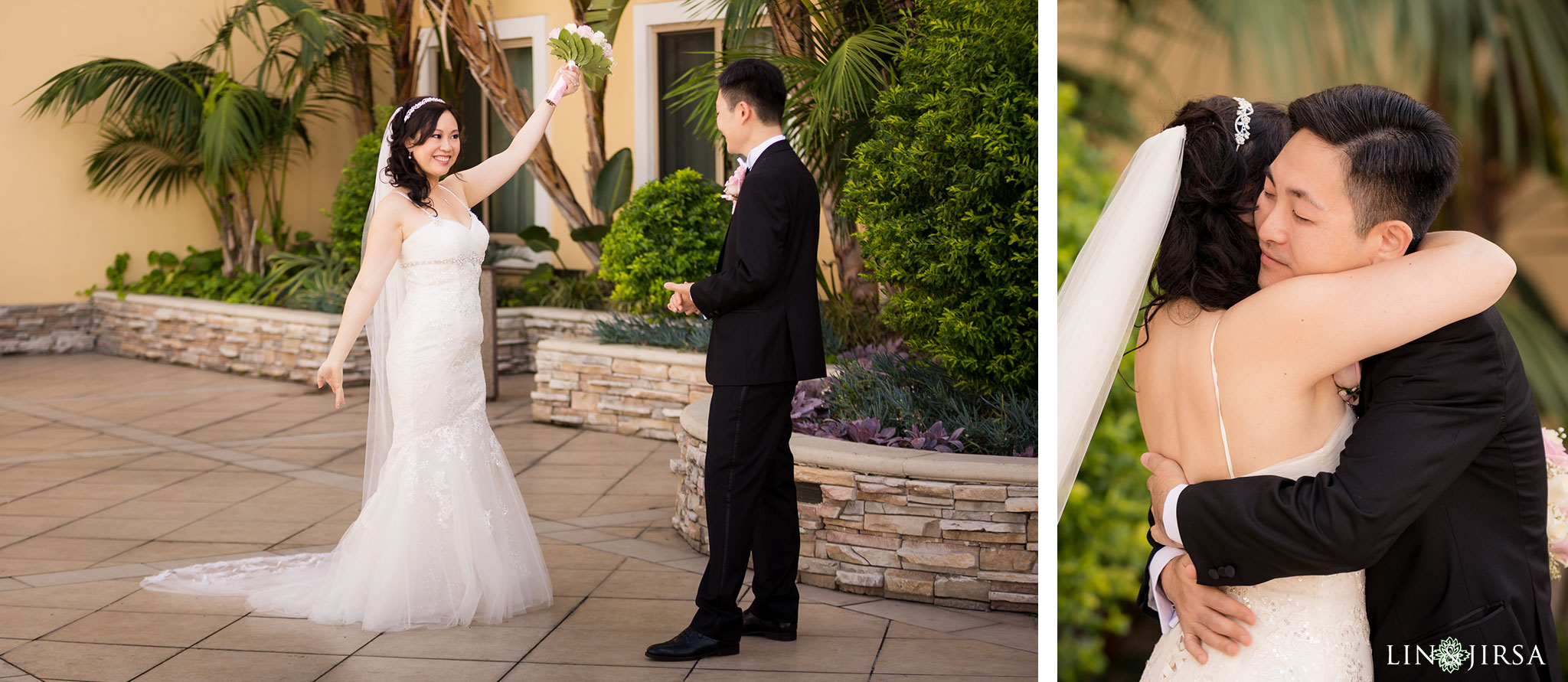 12 san gabriel hilton wedding first look photography