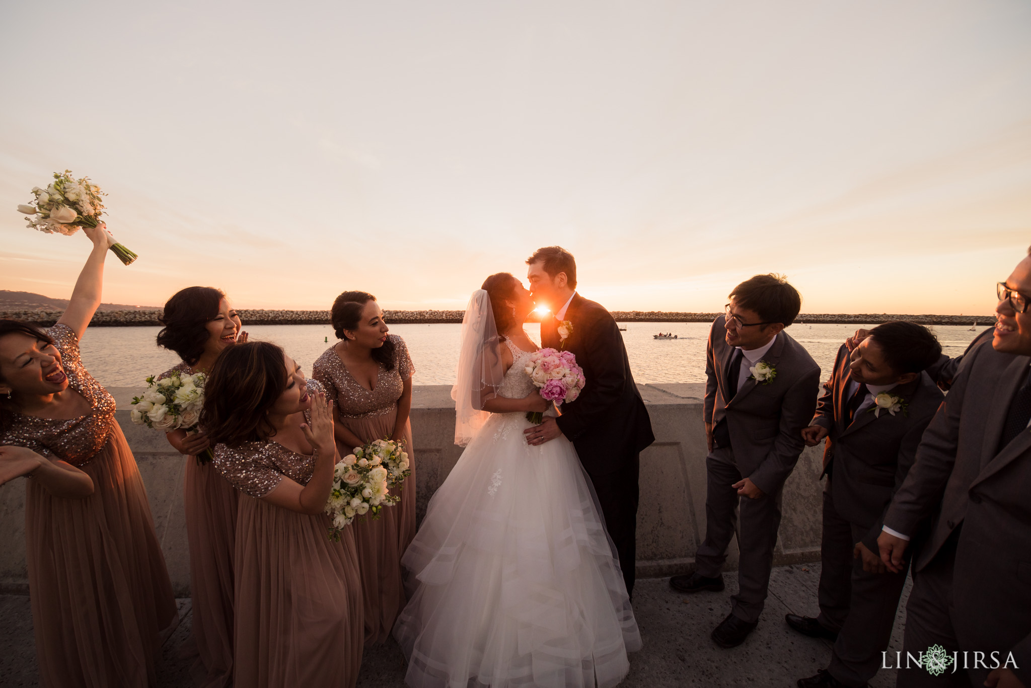 26 portofino hotel redondo beach wedding party photography