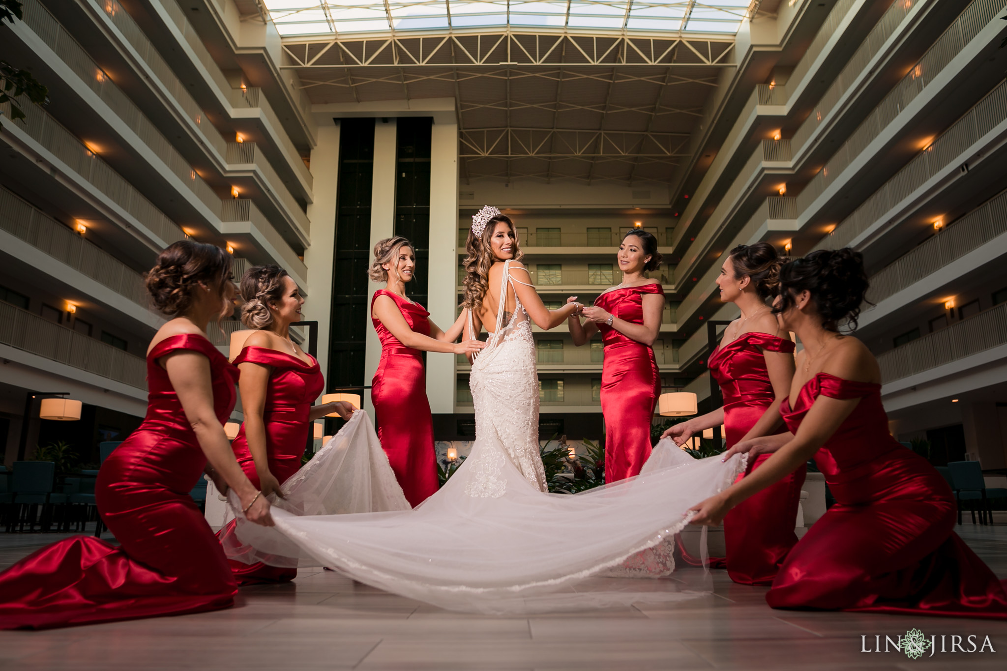 05 richard nixon library wedding bride photography