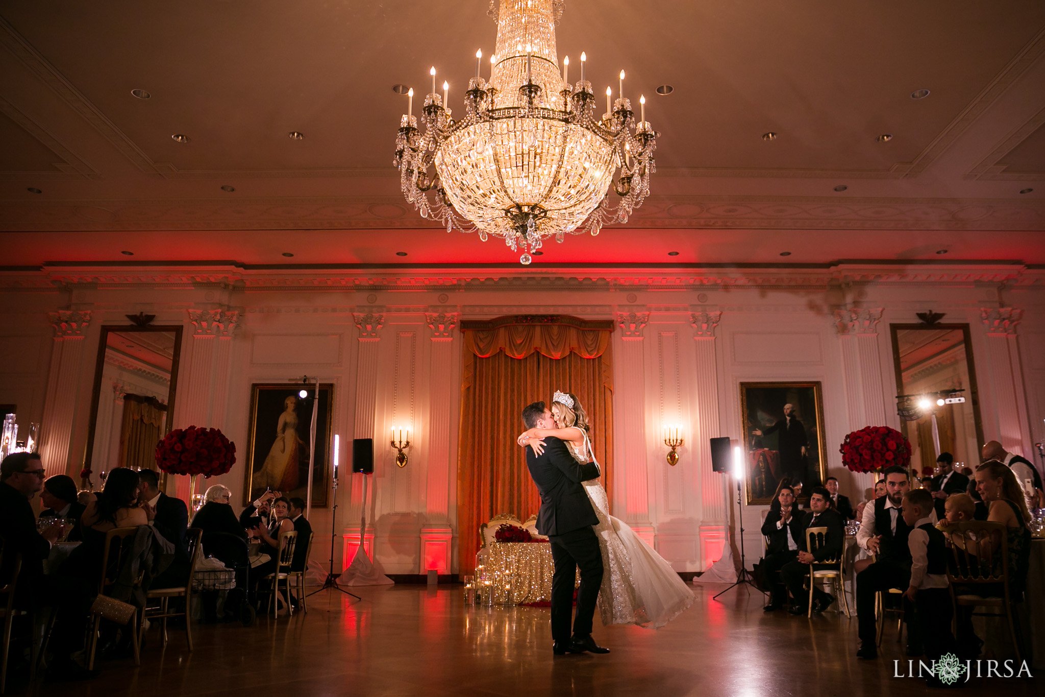 29 richard nixon library wedding reception photography