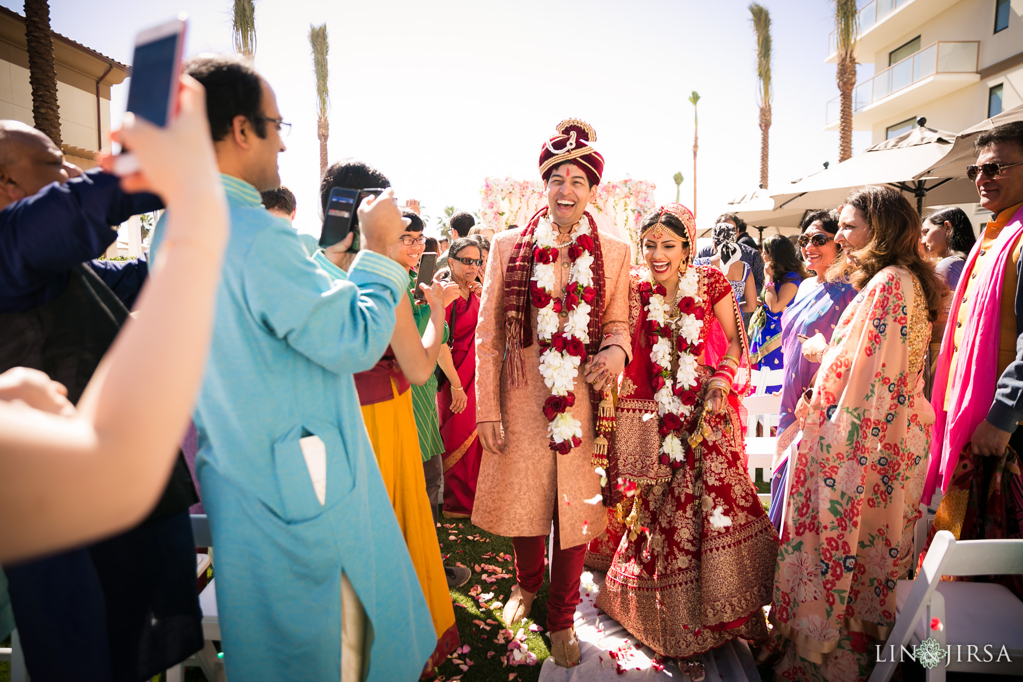 35 hilton waterfront huntington beach indian wedding ceremony photography