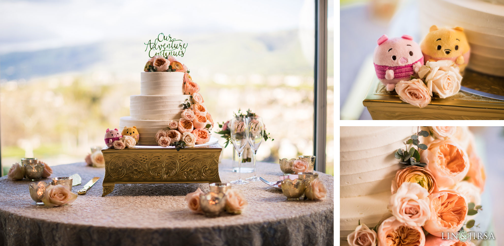 43 silver creek valley country club san jose wedding reception pooh bear cake photography