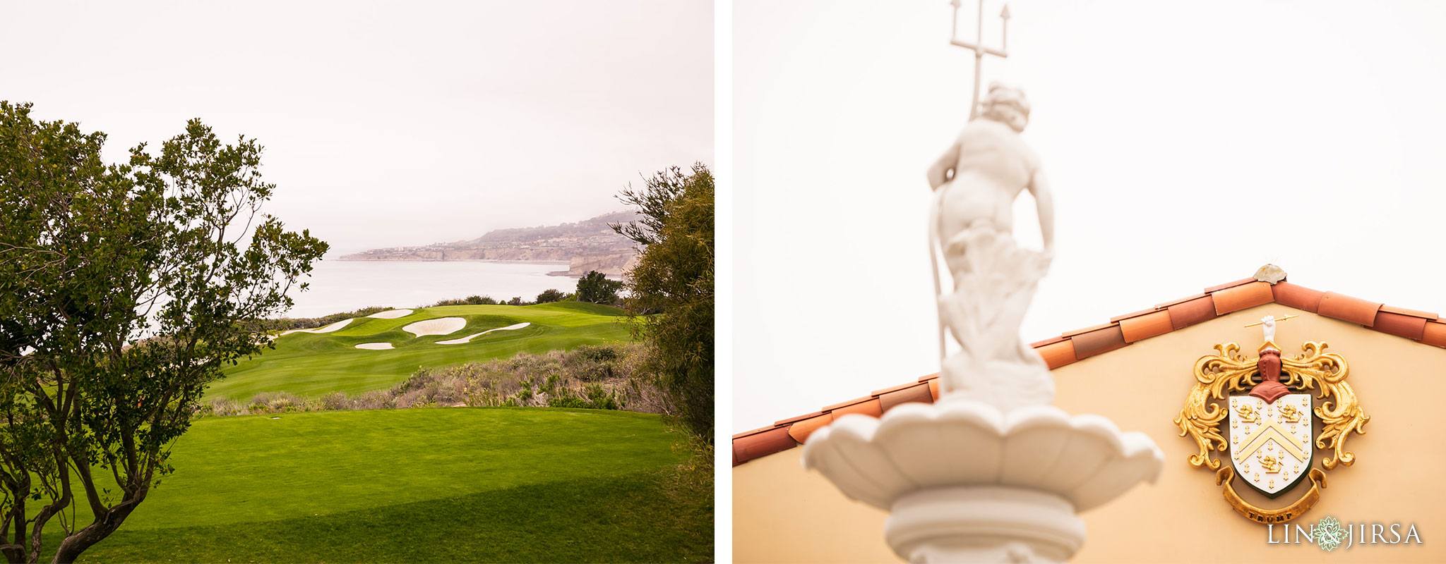 01 trump national golf club rancho palos verdes wedding bride photography