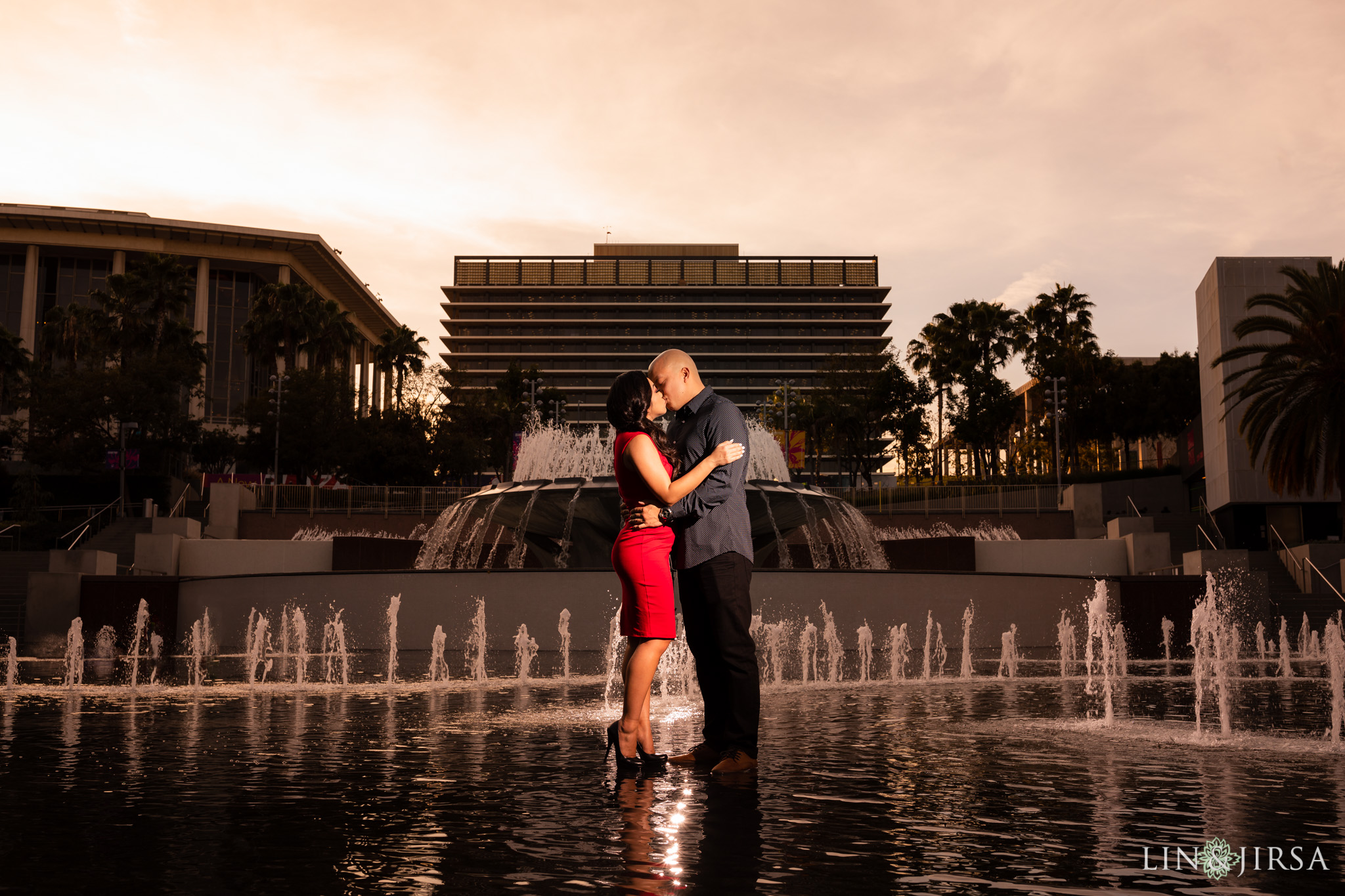 08 walt disney downtown los angeles engagement photography