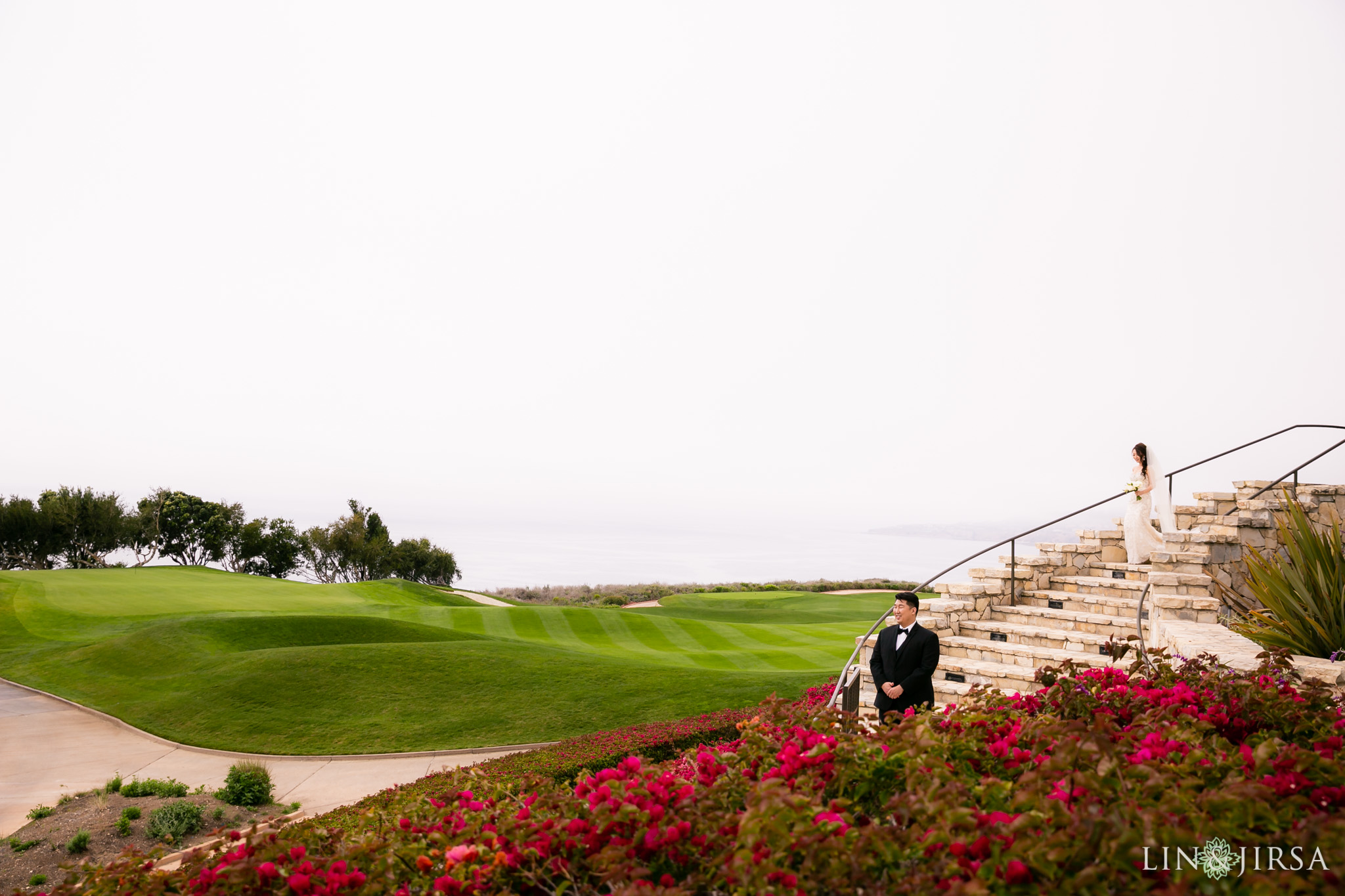 10 trump national golf club rancho palos verdes wedding first look photography