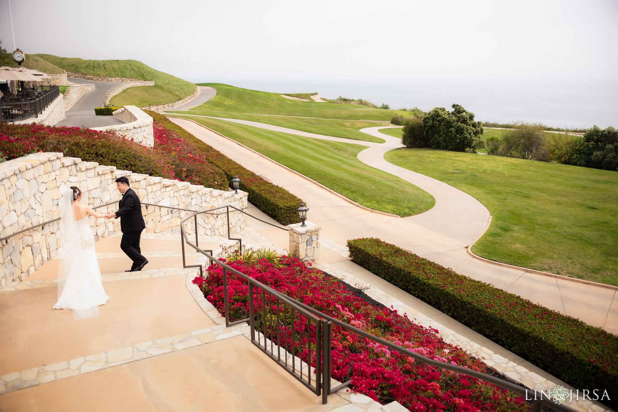 12 trump national golf club rancho palos verdes wedding first look photography