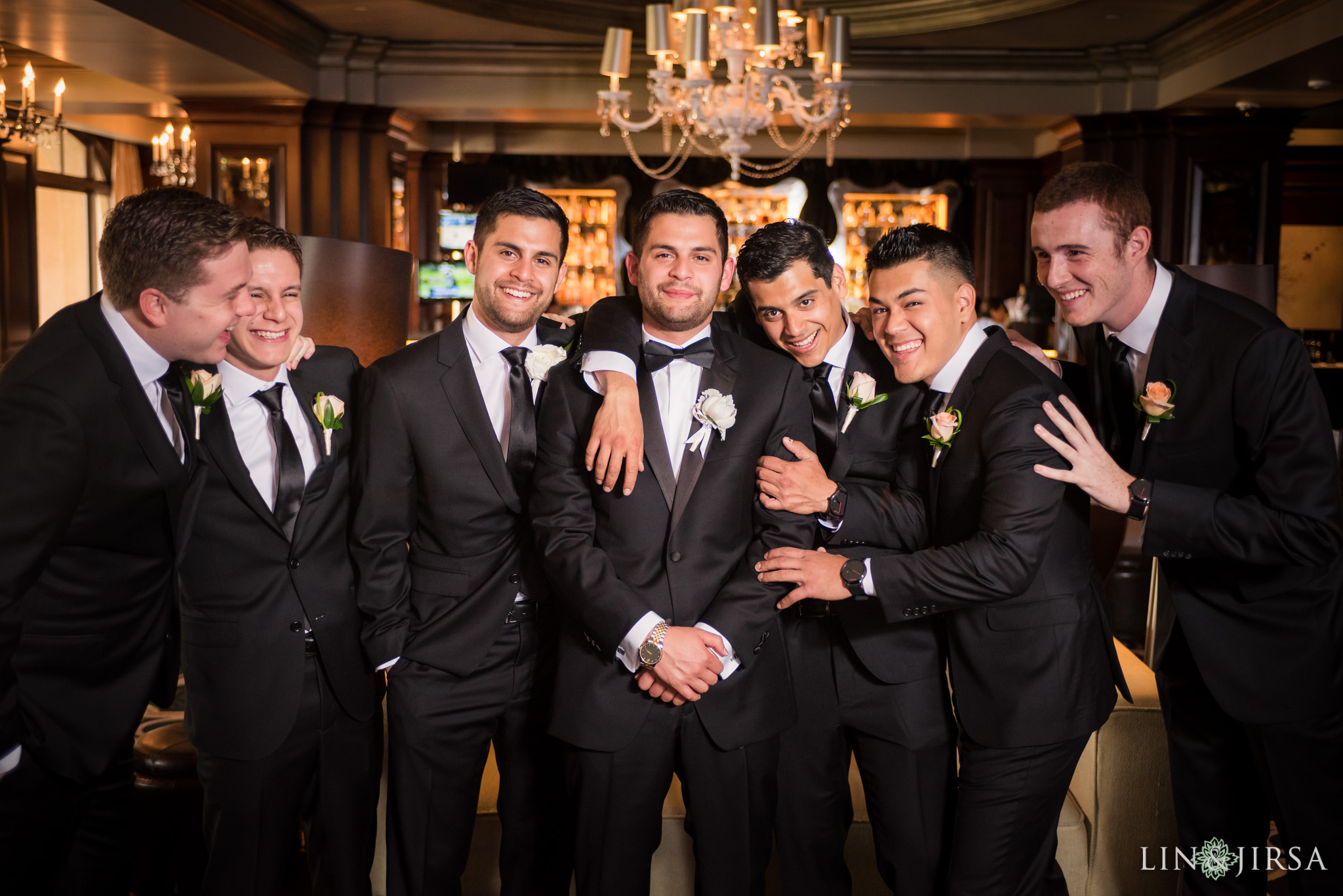 17 langham huntington pasadena groomsmen wedding photography