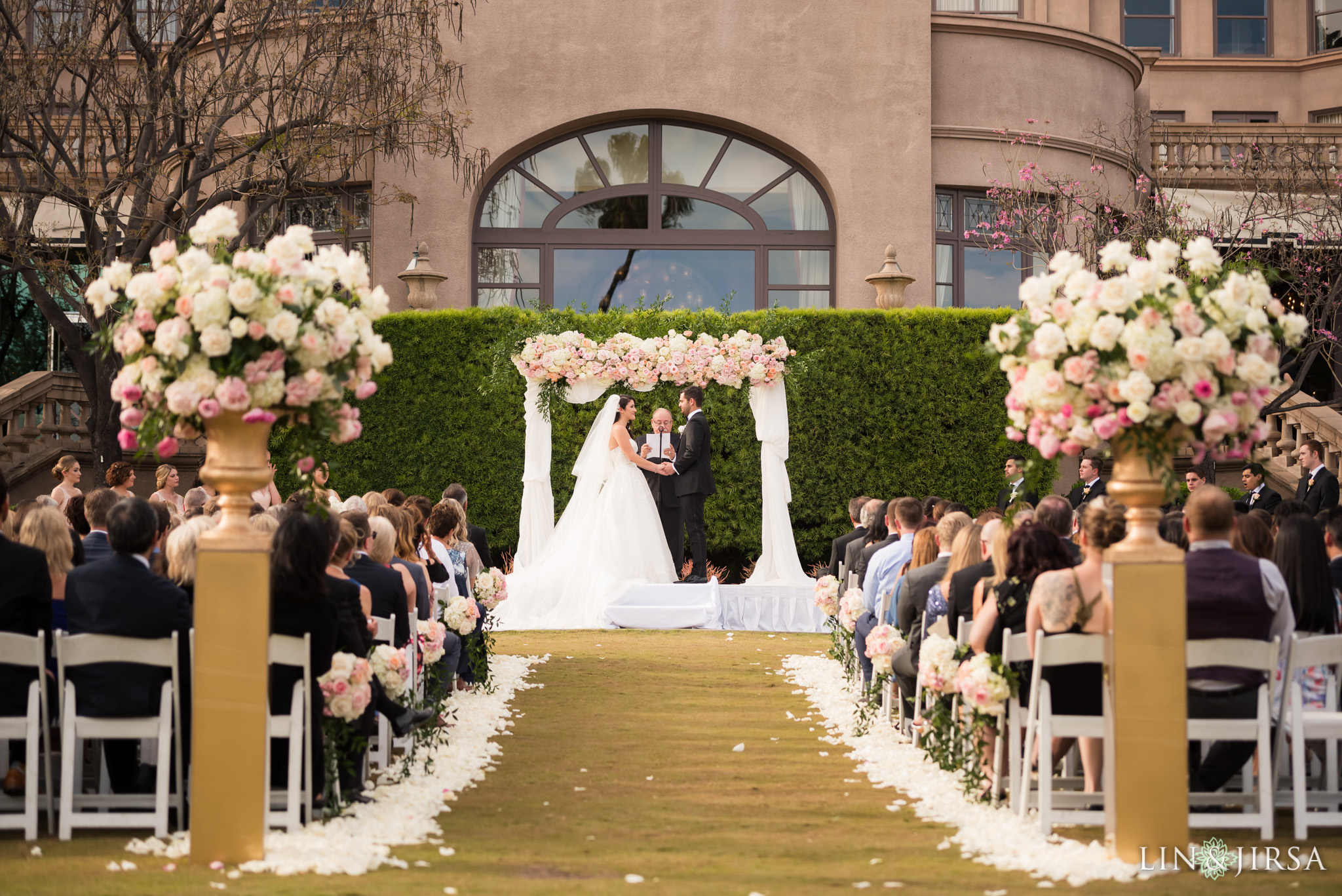 24 langham huntington pasadena wedding ceremony photography