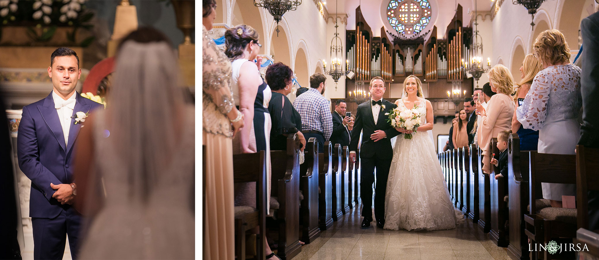 37 stmonica catholic church santa monica wedding ceremony photography