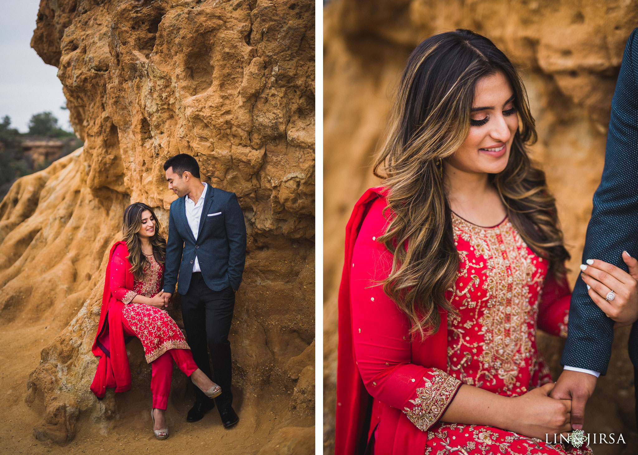 13 san diego beach pakistani engagement photography