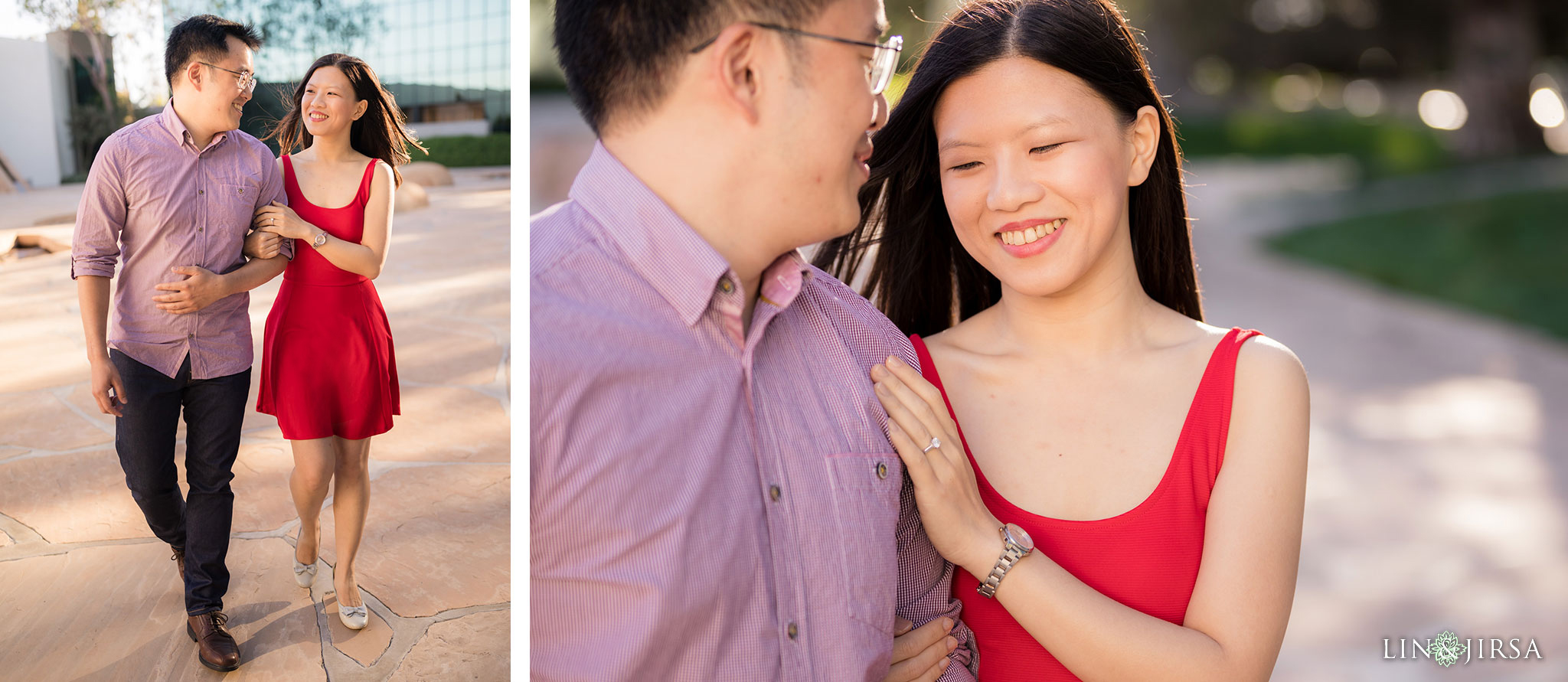 2 noguchi gardens costa mesa engagement photography