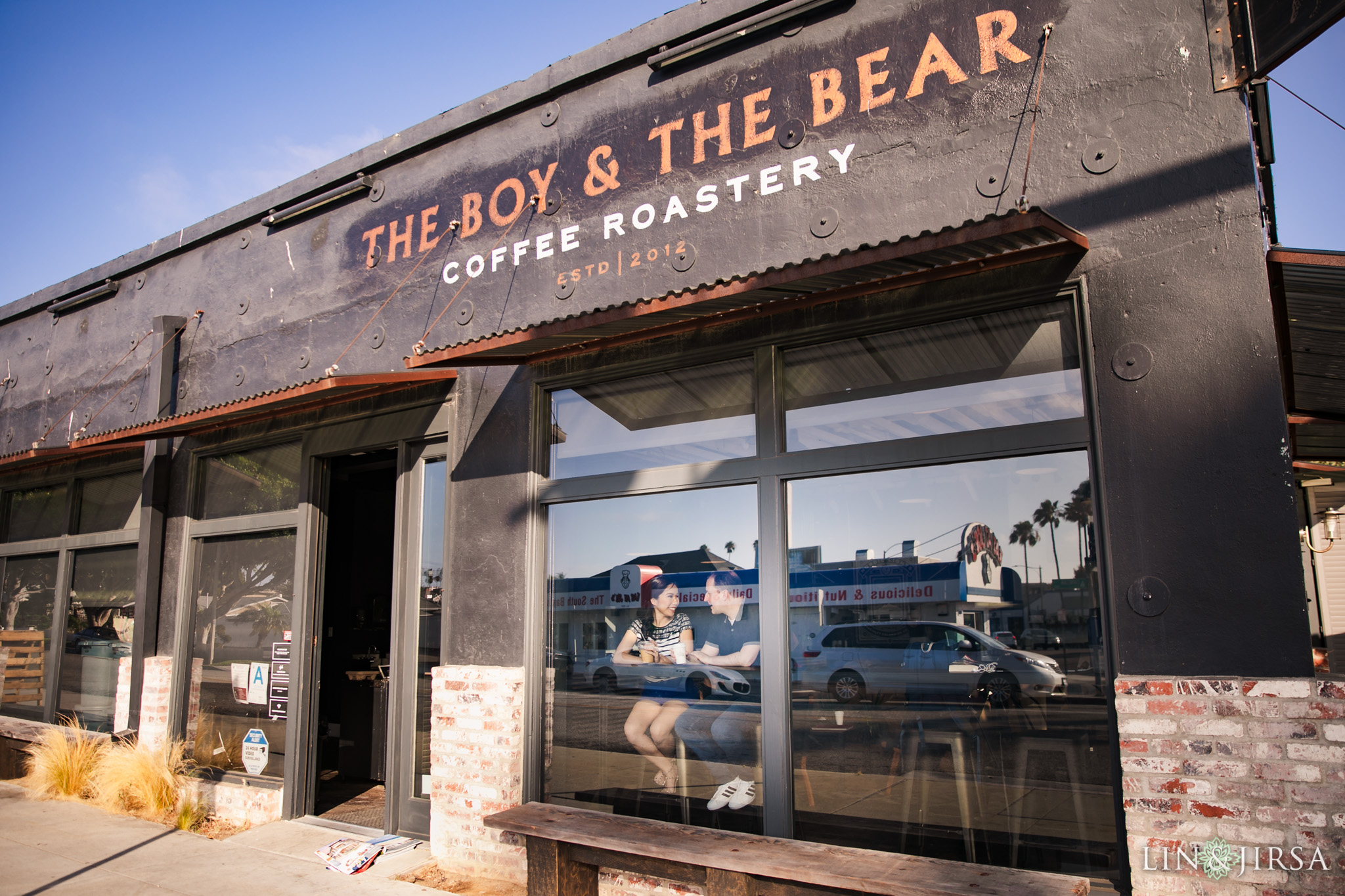 09 the boy the bear coffee roastery redondo beach engagement photography