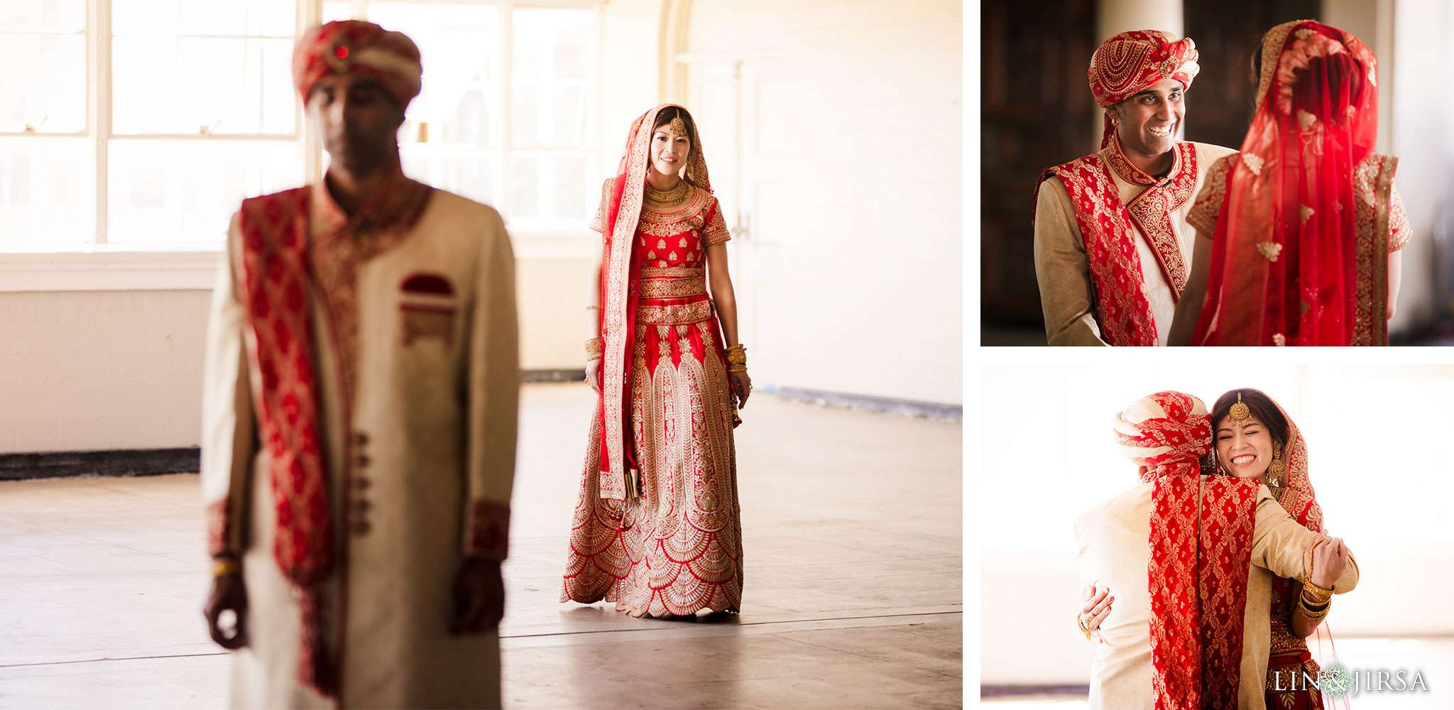 10 the ebell of los angeles indian wedding first look photography