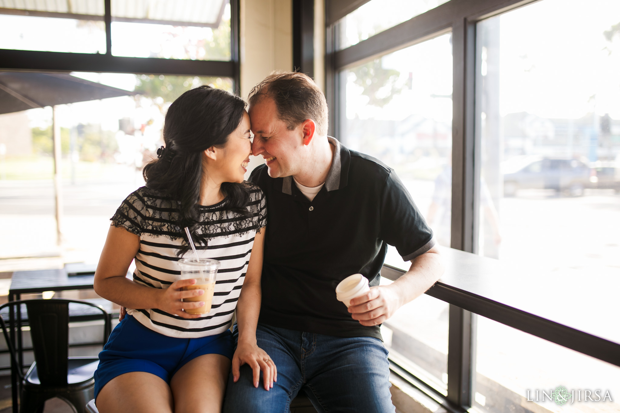 11 the boy the bear coffee roastery redondo beach engagement photography