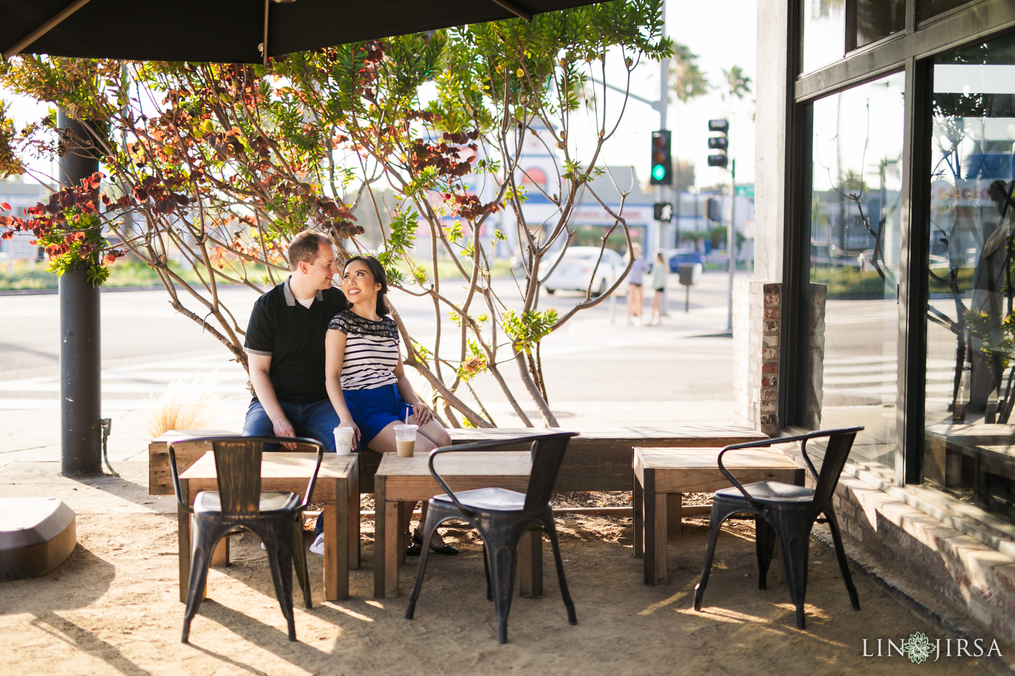 13 the boy the bear coffee roastery redondo beach engagement photography