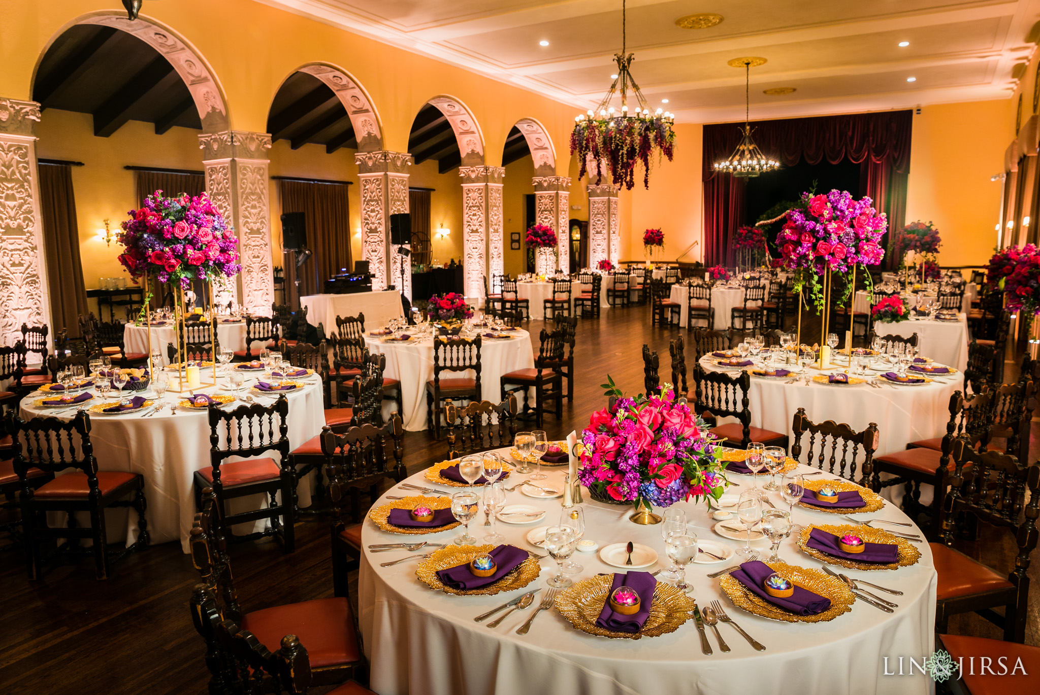 25 the ebell of los angeles indian wedding reception florals photography