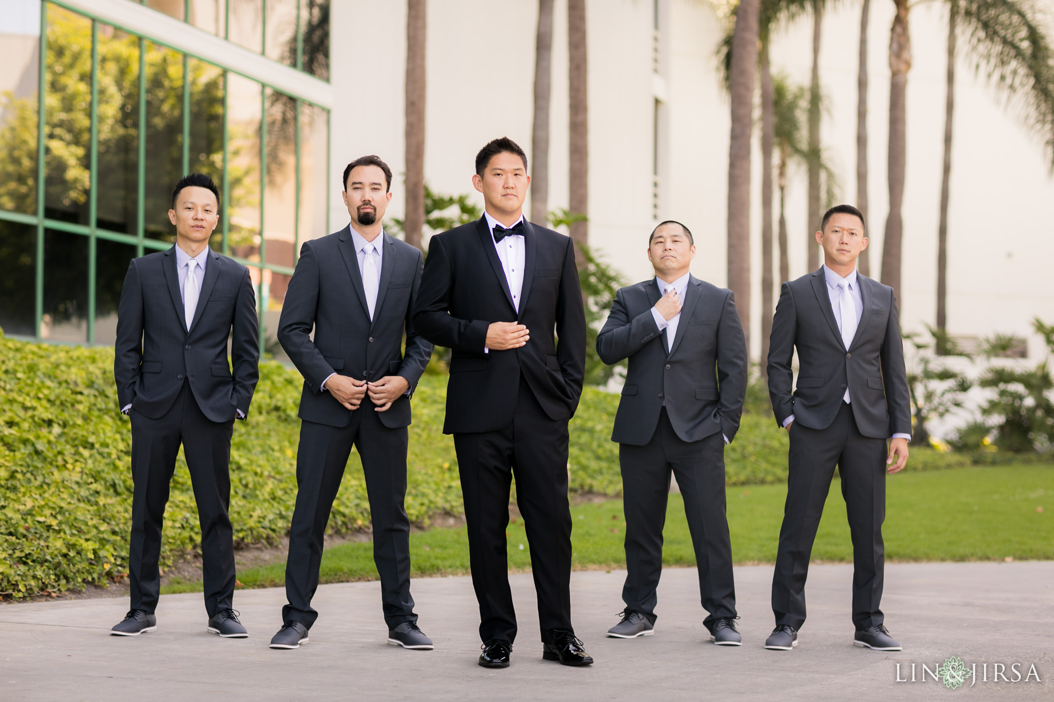 07 hyatt regency long beach wedding groomsmen photography