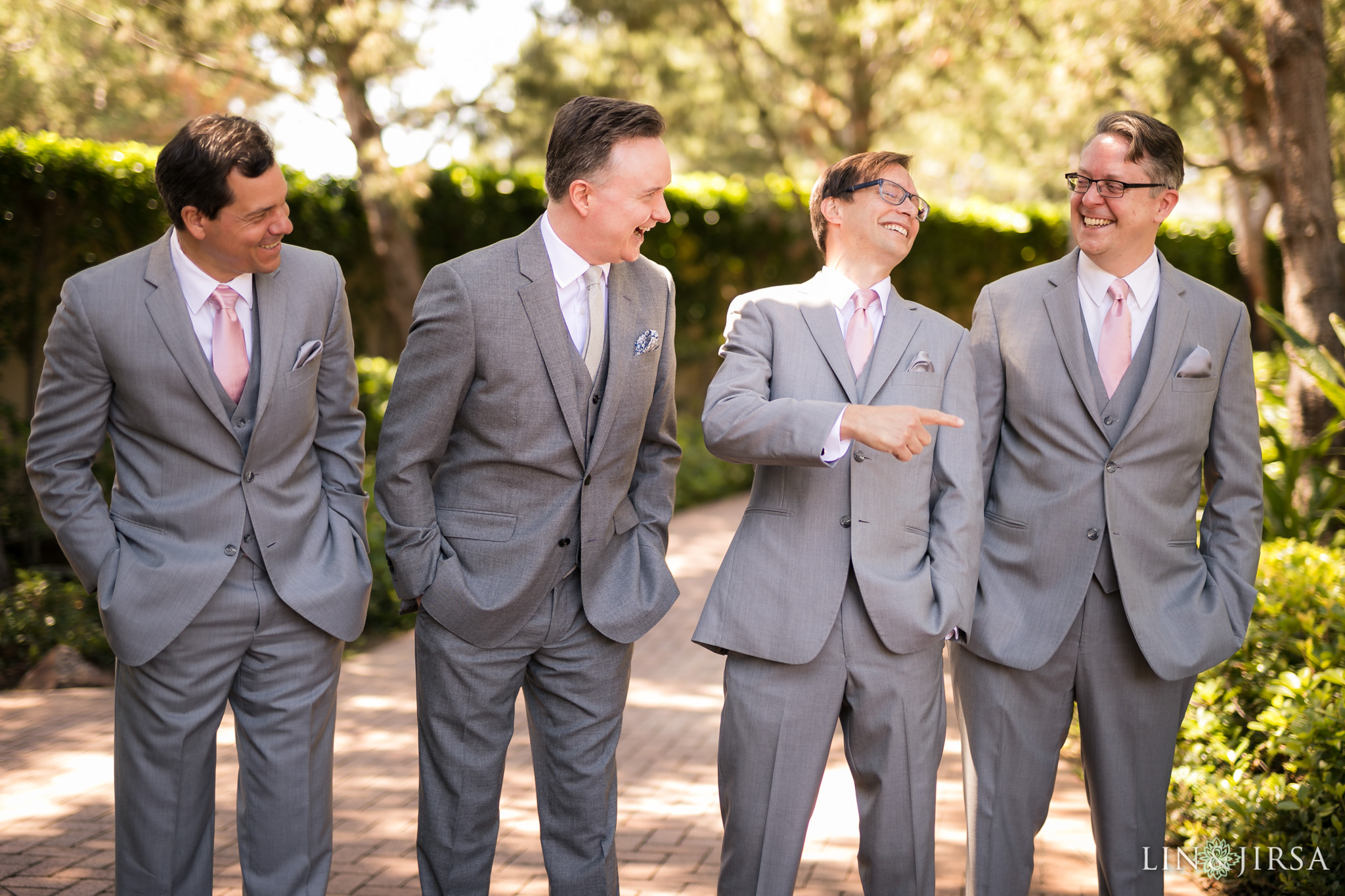 11 pelican hill resort newport coast wedding groomsmen photography