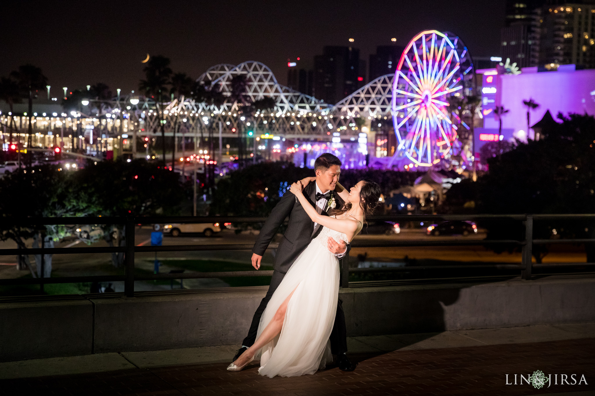 29 hyatt regency long beach wedding city night lights photography