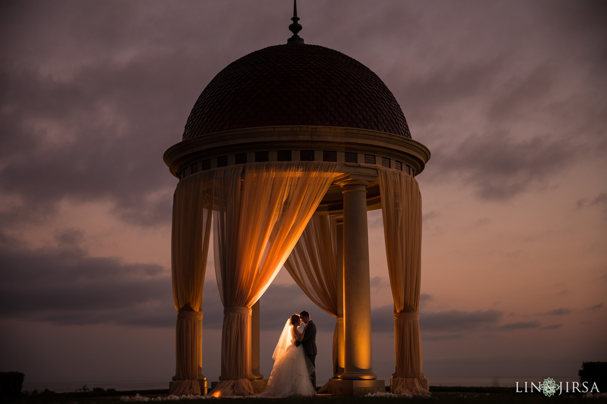 40 pelican hill resort newport beach evening night wedding photography