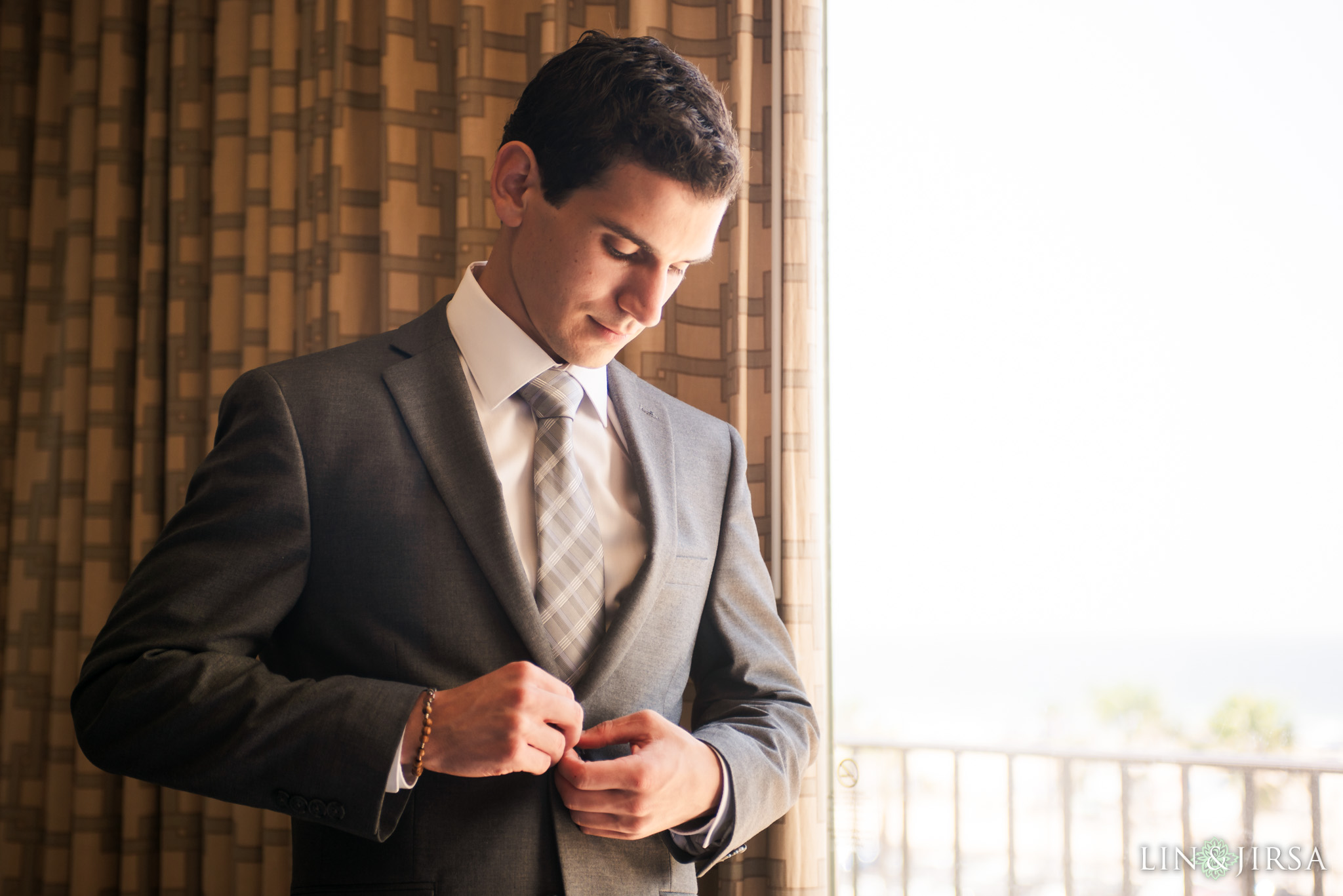 009 hyatt regency huntington beach wedding groom photography